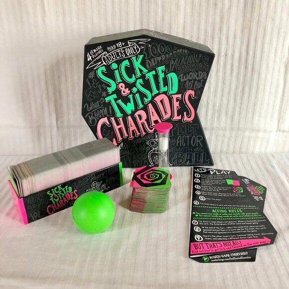 Sick & Twisted Charades Complete Adult Party Game - Picture 1 of 9